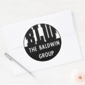 Baldwin Locomotive Works Ronde Sticker (Envelop)