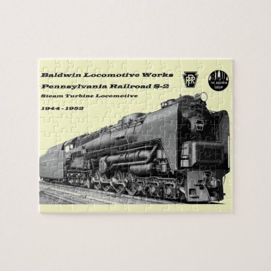 Baldwin Locomotive Works S-2 PRR Steam Turbine Legpuzzel (Horizontaal)