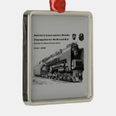 Baldwin Locomotive Works S-2 PRR Steam Turbine Metalen Ornament (Rechts)