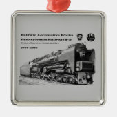 Baldwin Locomotive Works S-2 PRR Steam Turbine Metalen Ornament (Voorkant)