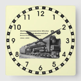 Baldwin Locomotive Works S-2 PRR Steam Turbine Vierkante Klok