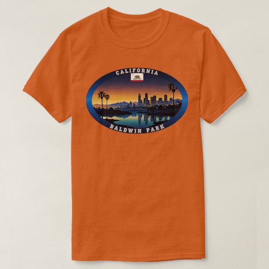 Baldwin Park California Travel T-shirt (Design voorkant)