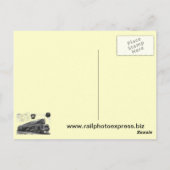 Baldwin-Pennsylvania Railroad T-1 Steam Locomotive Briefkaart (Achterkant)