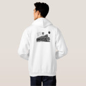 Baldwin-Pennsylvania Railroad T-1 Steam Locomotive Hoodie (Achterkant volledig)