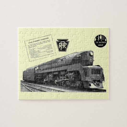 Baldwin-Pennsylvania Railroad T-1 Steam Locomotive Legpuzzel (Horizontaal)