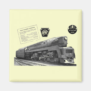 Baldwin-Pennsylvania Railroad T-1 Steam Locomotive Magneet
