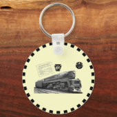 Baldwin-Pennsylvania Railroad T-1 Steam Locomotive Sleutelhanger (Voorkant)