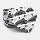 Baldwin-Pennsylvania Railroad T-1 Steam Locomotive Stropdas (Opgerold)