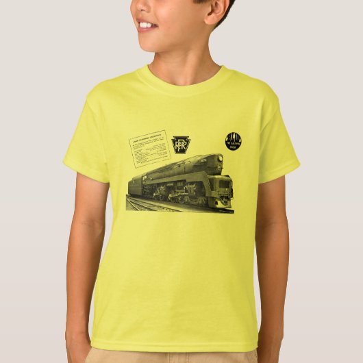 Baldwin-Pennsylvania Railroad T-1 Steam Locomotive T-shirt (Voorkant)