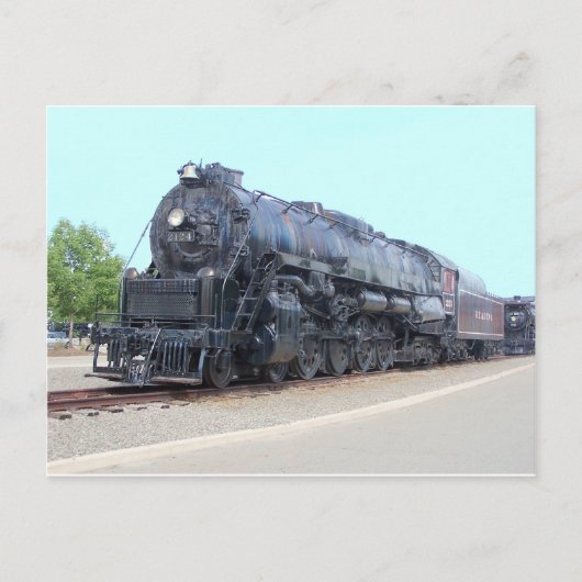 Baldwin — Reading Railroad Locomotive 2124 Briefkaart (Voorkant)