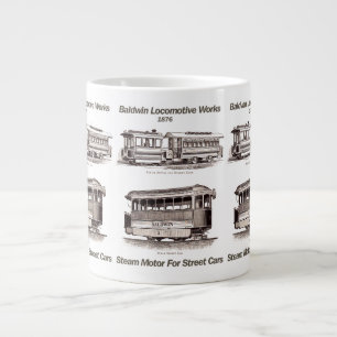 Baldwin Stoommotor voor Straatauto's 1876 Jumbo Mo Grote Koffiekop