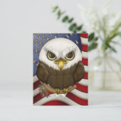 Baldwin the Cute Bald Eagle Briefkaart (Staand voorkant)