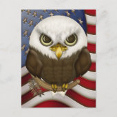 Baldwin the Cute Bald Eagle Briefkaart (Voorkant)