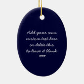 Baldwin the Cute Bald Eagle Personalized Keramisch Ornament (Achterkant)