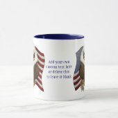 Baldwin the Cute Bald Eagle Personalized Mok (Midden)