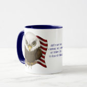 Baldwin the Cute Bald Eagle Personalized Mok (Voorkant links)
