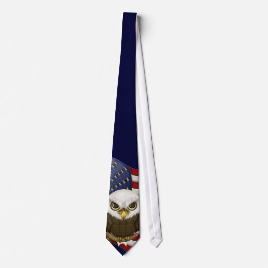 Baldwin the Cute Bald Eagle Stropdas (Voorkant)