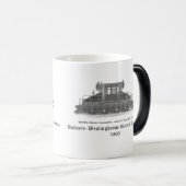 Baldwin Westinghouse Elektrische locomotief 1893 Magische Mok (Voorkant rechts)