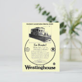 Baldwin-Westinghouse Locomotive 1923 Briefkaart (Staand voorkant)