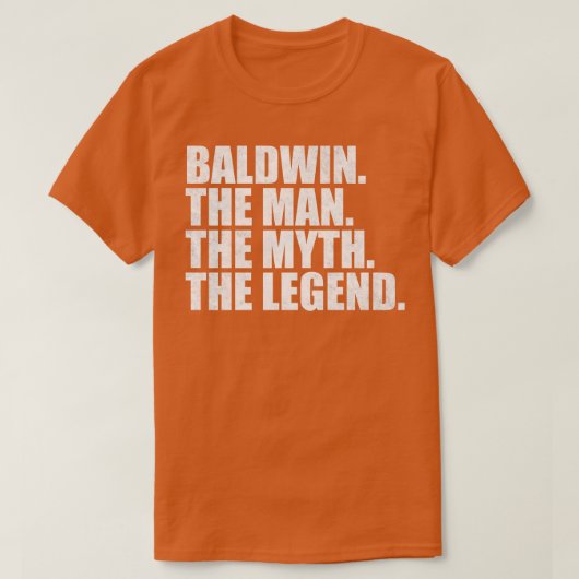 BaldwinBaldwin Achternaam Baldwin Achternaam Baldw T-shirt (Design voorkant)