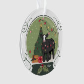 Baldy Koe kerstversiering Ornament (voorkant)