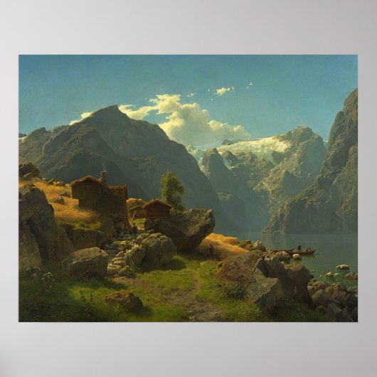 Bale strand, Hans Fredrik Gude Poster (Voorkant)