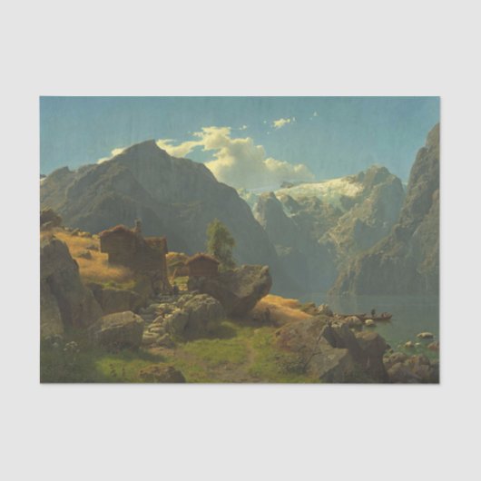 Bale strand, Hans Fredrik Gude Tissuepapier (Voorkant)