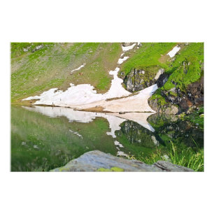 Balea-meer Alpenlandschap - Wilde Natuur Roemenië Foto Afdruk