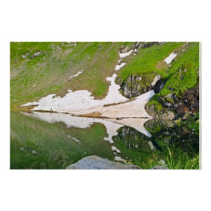 Balea-meer Alpenlandschap - Wilde Natuur Roemenië Perfect Poster