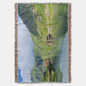 Balea-meerreflectie – Karpatisch Alpenprint Deken (Voorkant Verticaal)