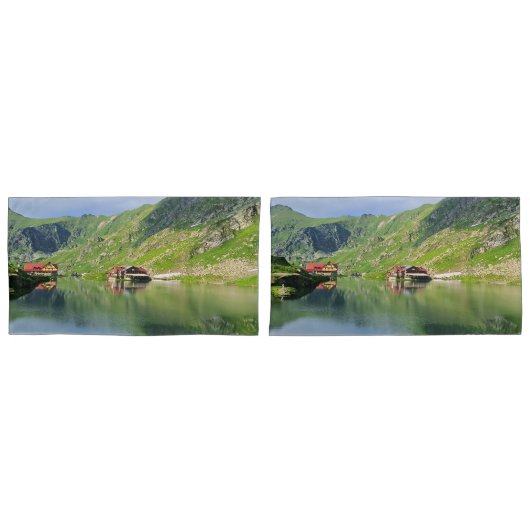 Balea-meerreflectie – Karpatisch Alpenprint Kussensloop (Voorkant-Set)