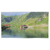 Balea-meerreflectie – Karpatisch Alpenprint Kussensloop (Voorkant-Links)