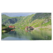 Balea-meerreflectie – Karpatisch Alpenprint Kussensloop (Voorkant-Rechts)