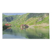Balea-meerreflectie – Karpatisch Alpenprint Kussensloop (Achterkant-Links)