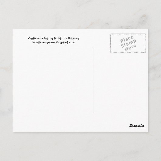 Baleada-postkaart Briefkaart (Achterkant)