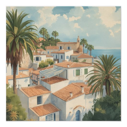 Baleaire Eilanden Oude Franse Reis Perfect Poster (Voorkant)