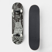 Balearen Eiland Lijn Kunst Skate Deck (Voorkant)