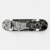 Balearen Eiland Lijn Kunst Skate Deck (Horizontaal)