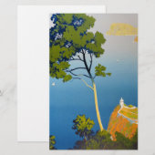 Balearen Eilanden Vintage Franse Reis Briefpapier (Voorkant / Achterkant)