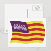 Balearen Eilanden Vlag Ansichtkaart Briefkaart (Voorkant / Achterkant)