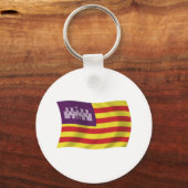 Balearen Eilanden Vlag Sleutelhanger (Voorkant)