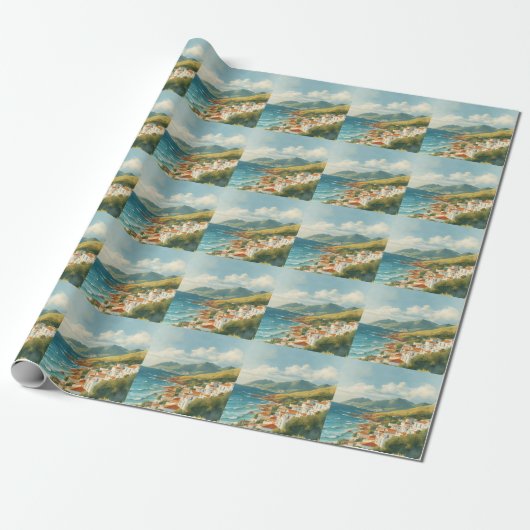 Balearen Oude Franse Rivièra Reizen Cadeaupapier (Uitgerold)