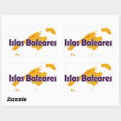Balearen Rechthoekige Sticker (Vel)