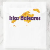 Balearen Rechthoekige Sticker (Tas)