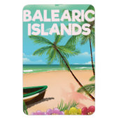 Balearen strand reisposter magneet (Verticaal)