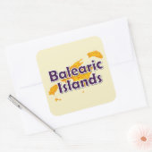 Balearen Vierkante Sticker (Envelop)