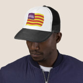 Balearen Vlag Hoed Trucker Pet (In situ)