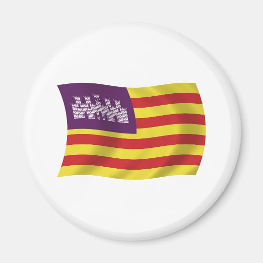 Balearen Vlag Magneet (Voorkant)