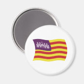 Balearen Vlag Magneet (Voorkant / Achterkant)