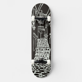 Balearic Islands Line Art Skate Deck